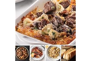 Omaha Steaks Homestyle Comfort Classics (Baked Short Rib Mac & Cheese, Baked Beef Bourguignon, Manicotti with Braised Beef Ragu, Chicken Fettuccine Alfredo Skillet Meal, 4x Individual Baguettes with Garlic Butter)