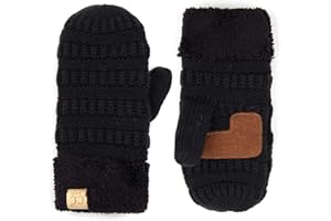 Funky Junque Kids Mittens – Thermal Knit Fleece Lined Winter Gloves for Boys & Girls Ages 5–7, Soft Cozy Cold Weather Wear