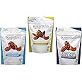 BobbySue's Savory Spiced Nuts Variety 3-Pack - Original, Everything Goes Nuts, and Nuts Over Olives - 3.5 Ounce Bags