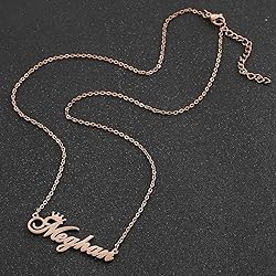 SKQIR Personalized Name Necklace Rose Gold