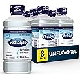 Pedialyte Electrolyte Solution, Unflavored, Hydration Drink, 8 bottles, 1 liter each