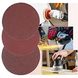 Icastny 150mm Sanding Discs 60/100/150/320/600 Grit 50Pcs Hook Loop 6" view 7