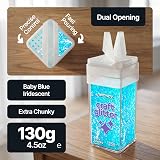 Hemway Glitter Shaker Baby Blue Iridescent 130g Extra Chunky for Crafts view 2