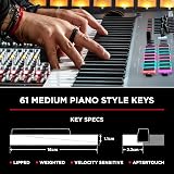 M-Audio Oxygen Pro 61 MIDI Keyboard Controller with NKS Beat Pads Faders view 4