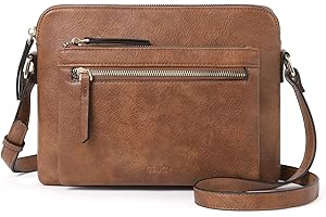 CLUCI Crossbody Purse for Women Multi Pockets Bag Vegan Leather Small Shoulder Handbags Summer Travel Designer Vintage Ladies