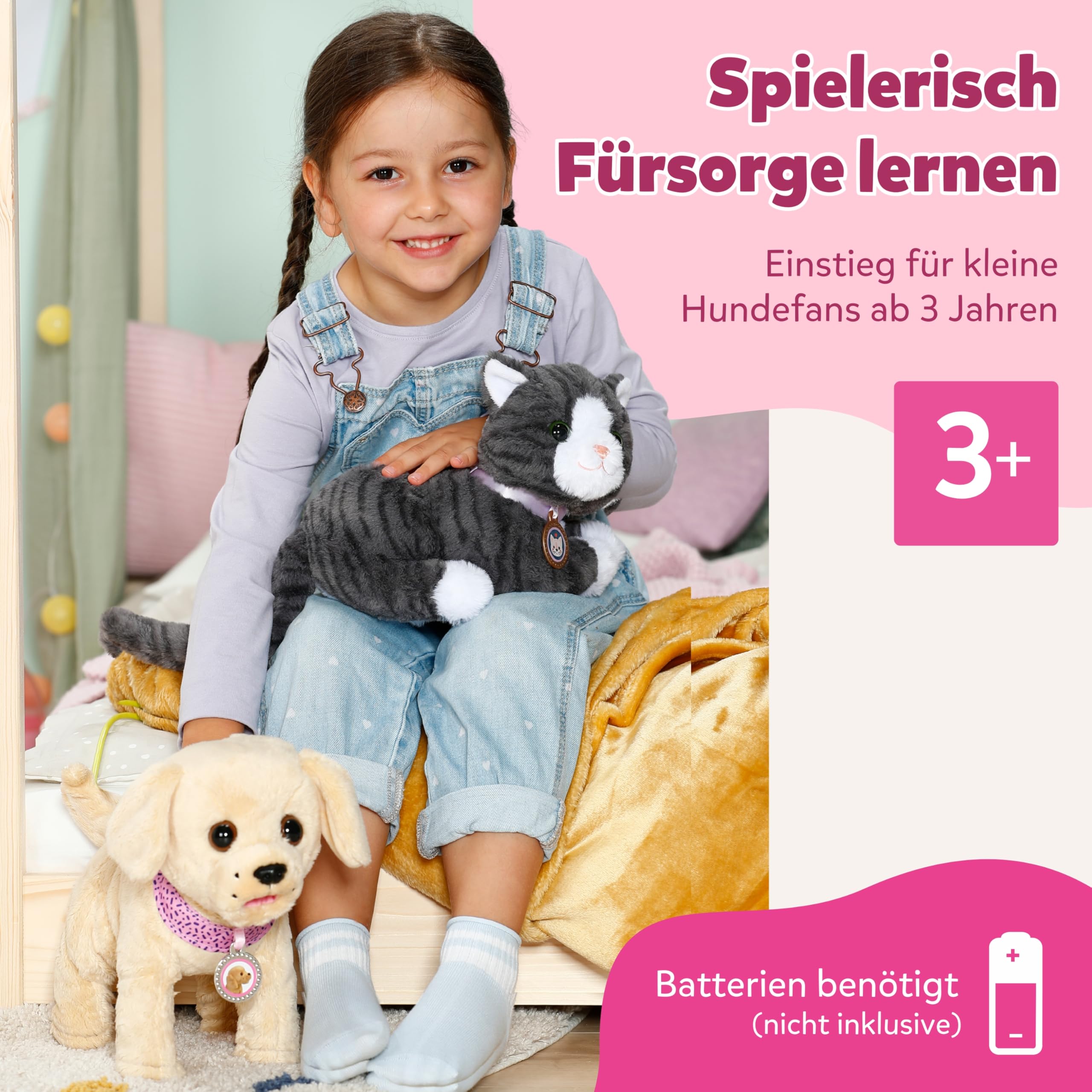 BABY Born Mein Hund Lucky mit 5 verschiedenen Funktionen, für Kinder ab 3 Jahren, funktioniert mit Batterien, 835869 Zapf Creation 7