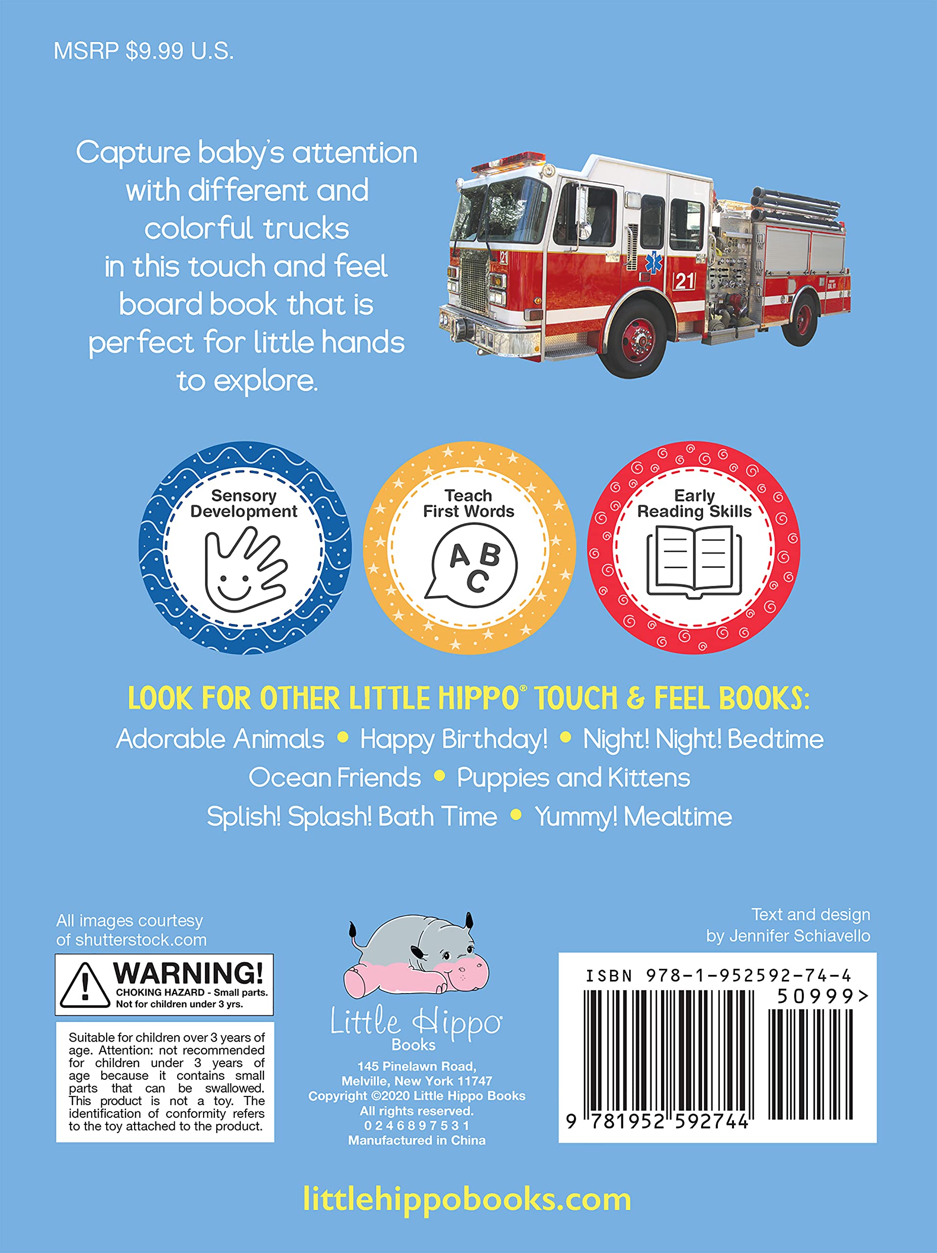 Trucks - Touch and Feel Board Book - Sensory Board Book