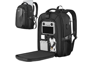 PEKREWS DJI Mini 4 Pro Case Waterproof Hard Carrying Case Travel Drone Bag Backpack For Fly More Combo Accessories