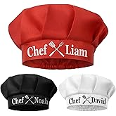 Personalized Kids Chef Hat & Apron Set - Customized Toddler Chef Hat, Unisex Kitchen Gear