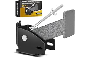 TOBUMO E Track Spare Tire Holder Mount|E-Track Spare Tire Wood Beam Socket Fittings|Etrack System X-Track System Trailer Mount E Track Accessories for Enclosed Trailer to E track Rail|Spare Wheel Carrier