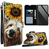 SROJDHFJB Dog Sunflower for Nothing Phone 2A Wallet