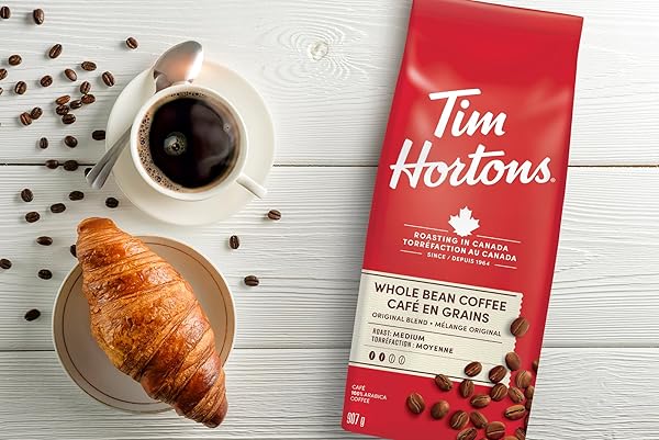 TIM HORTONS WHOLE BEAN COFFEE, 907G (2LB) BAG {IMPORTED FROM CANADA}