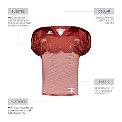Russell Athletic Stock Practice Jersey True Red M