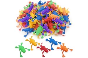 ArtCreativity Jump n Leap Frog Toy - 144 Pack of 2 Inch Assorted Colors, Cool Jumping Plastic Frogs for Kids - Vibrant Color Variety - Fun Party Favors, Goody Bag Fillers