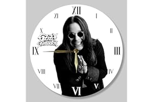 Ozy Osbourn Vinyl Clock 12" - Wall Clock Hard Rock Music - Best Gift for Rock Music Lovers - Original Wall Home Decoration