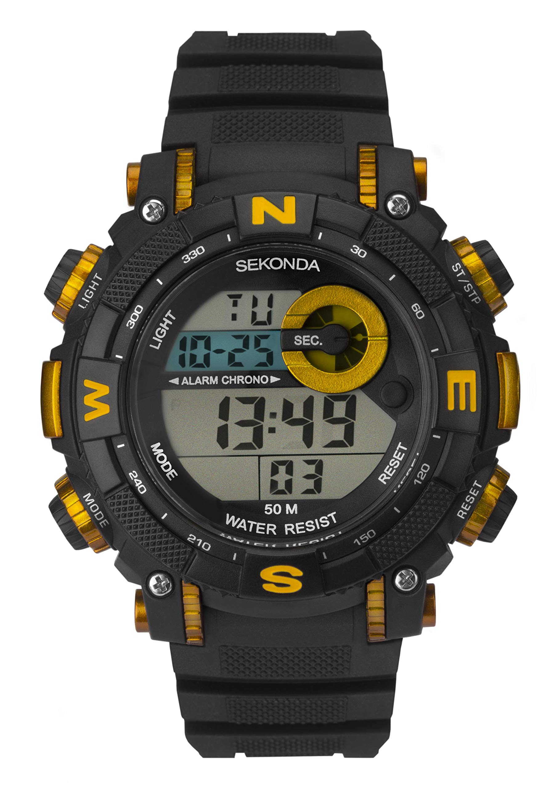 SEKONDA Unisex Adult Digital Watch with Plastic Strap 1526E.05