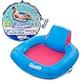 SwimWays Spring Float Premium SunSeat Pool Chairs, Inflatable Pool Floats Adult with Fast Inflation for Ages 15 & Up