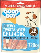 Good Boy Duck Twists Natural Dog Treats 3 x 320g Bulk Box Low Fat view 2