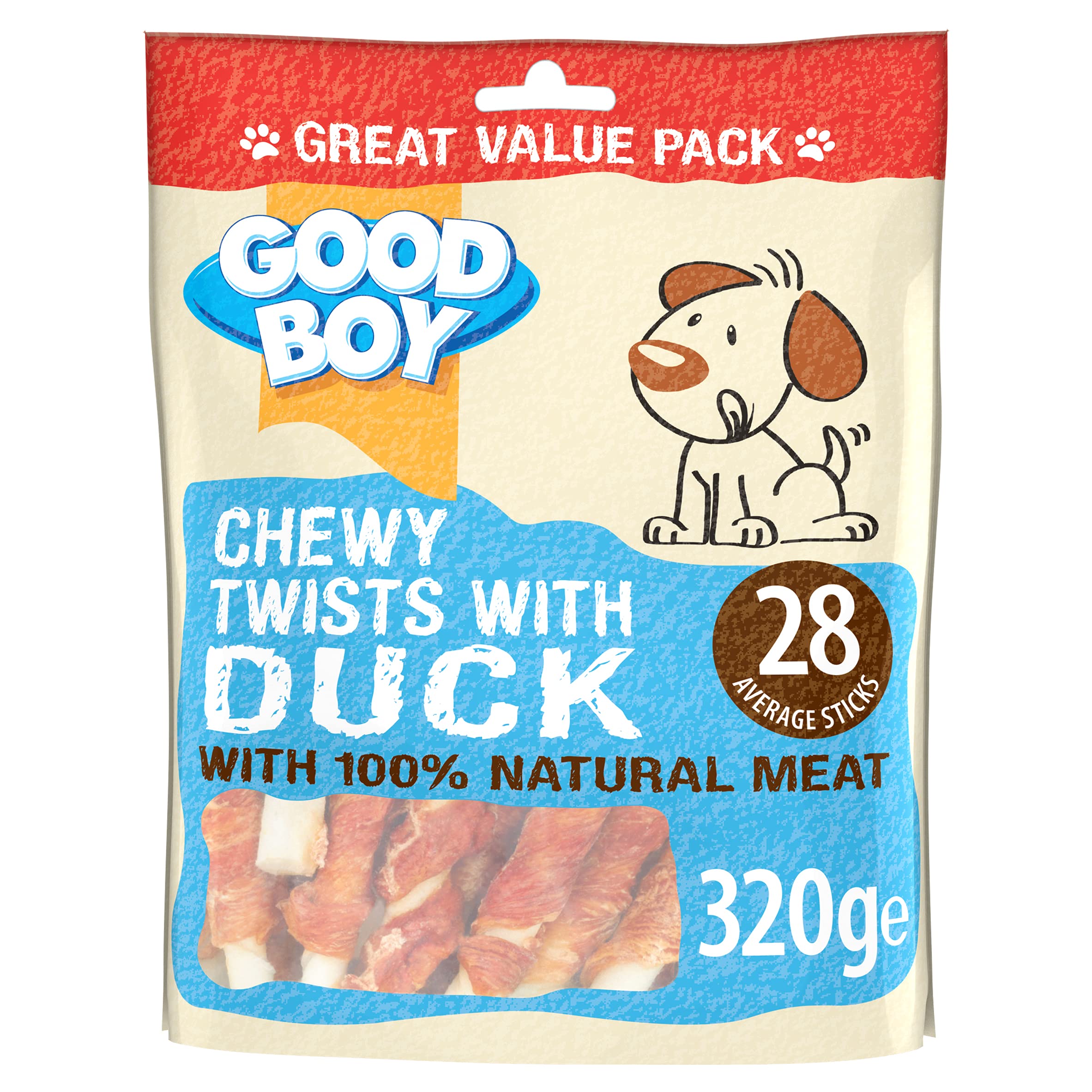 Armitage Good Boy Chewy Twists with Duck, 320g