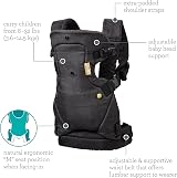 Infantino Flip 4-in-1 Convertible Baby Carrier Black and Gold view 4