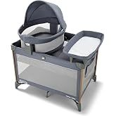 Graco Travel Dome Lux Pack 'n Play Playard, Rome | 5 Modes: Elevated &amp; Full-Size Infant Bassinet, Lift-Out Bassinet, Diaper Changer, &amp; Toddler Playard; Travel-Ready
