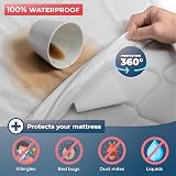 Wrappybag Bed Bugs Mattress Protector Double Size Waterproof Cotton Surface view 3