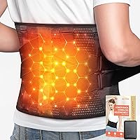 HOMLYNS RelaxRite Graphene Cordless Heating Pad for Back Pain Relief, Portable Heating Pad for Lower Back Pain Relief, 10000m