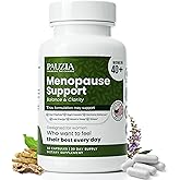PAUZIA Menopause Supplements for Women 40+ | Natural Menopause Relief with Black Cohosh, Ashwagandha, Vitex | Hot Flash & Mood Support | Hormone-Free | Made in USA (60 Vegan Capsules)