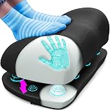 Everlasting Comfort Adjustable Cloud Foot Rest for Under Desk at Work with Pressure Point Nodes - Comfortable Memory Foam Office Foot Stool & Under Desk Pillow for Gaming & Home Accessories