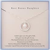 Burning Love Bonus Daughter Necklace from Bonus Mom Step Daughter Presents Sterling Silver Necklace