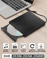 Maxesla USB 3.0 Type C DVD Drive SD TF Card Reader Burner for Windows Mac view 2
