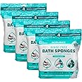 Scrubzz Disposable No Rinse Bathing Wipes for Sensitive Skin - All-in-1 Single Use Shower Wipes, Simply Dampen, Lather, and Dry Without Shampoo or Rinsing (Sensitive Skin, 4-Pack)