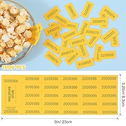 Kosiz 1000 Sheets 25 Bid Raffle Ticket Sheets