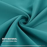 Deconovo Eyelet Blackout Curtain 100 x 95 In Turquoise 1 Panel Thermal Insulated view 7