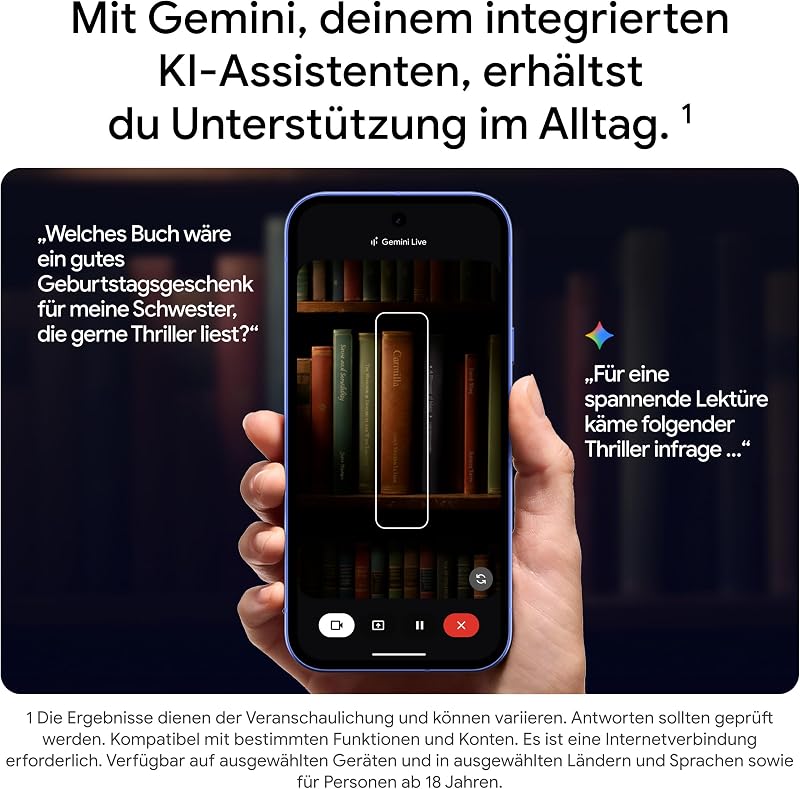 Pixel 10a – 7 Jahre Betriebssystem- und Sicherheitsupdates, mehr als 30 Stunden Akkulaufzeit, Kamera-Coach, Gemini Live, Pixel-Sicherheitsfunktionen - Lavender, 128GB