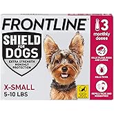 FRONTLINE Shield Flea &amp; Tick Treatment for X-Small Dogs 5-10 lbs., Count of 3