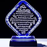YWHL 75th Birthday Gifts for Men Women with Light Base Crystal Happy 75th Birthday Plaque Decorations Best Gift Ideas for 75 Year Old Mom Dad Wife Husband Born in 1950