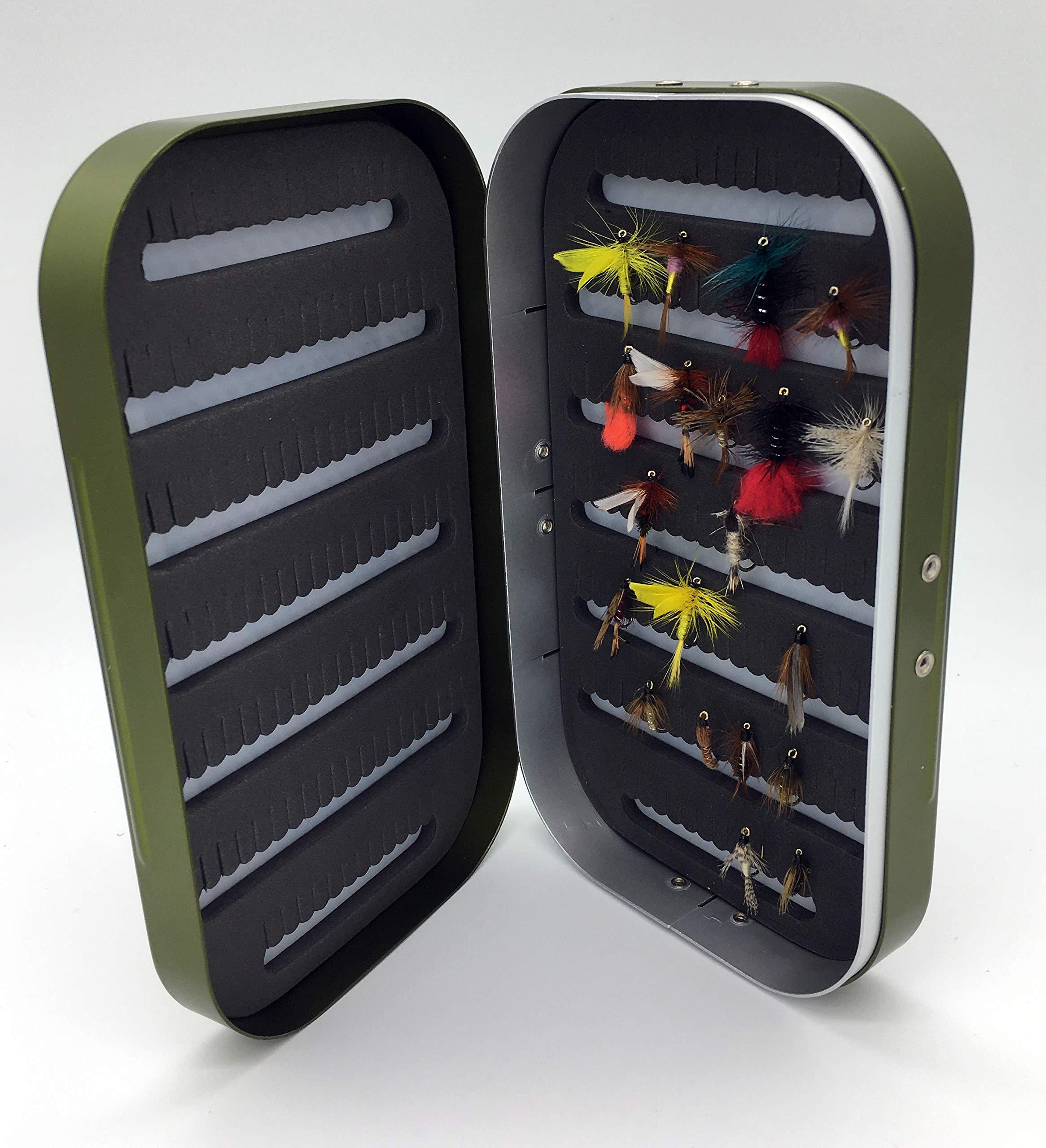 BestCity Premium Aluminium Fly Box PLUS 20 Fly Selection #213