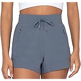 90 Degree By Reflex Stretch Woven Lightweight Walking Shorts with Side Pockets