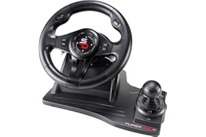 SUBSONIC Superdrive - GS550 steering wheel with pedals, paddles, shifter, vibration racing wheel for Switch 2, Switch, Xbox Serie X/S, PS4, Xbox One, PC