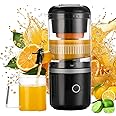 Eletric Citrus Juicer Machine, Orange Juicer Squeezer Rechargeable with USB Cable,Portable Juicer, Black…