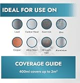 Polar Direct to Rust Satin Silver Metal Spray Paint 2 x 400ml view 6