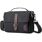 Camera Bag, BAGSMART DSLR Camera Case Water Resistant Camera Gadget Shoulder Bag for Men and Women, Black