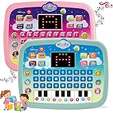 Kids Learning Pad Tablet Toddler with LED Screen Teach Alphabet Numbers Word Music Math Early Development Interactive Electronic Toy for Toddler Ages 3 4 5 6