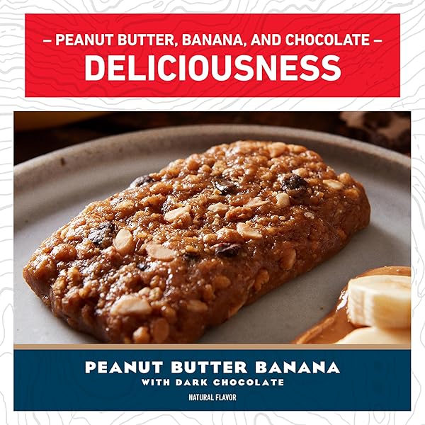 CLIF BAR – ENERGY PROTEIN BARS – PEANUT BUTTER BANANA WITH DARK CHOCOLATE – MADE WITH ORGANIC OATS – ENERGY BARS – NON-GMO – (10 PACK)