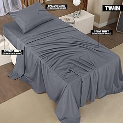 Utopia Bedding Twin Bed Sheets Set - Pack of 2
