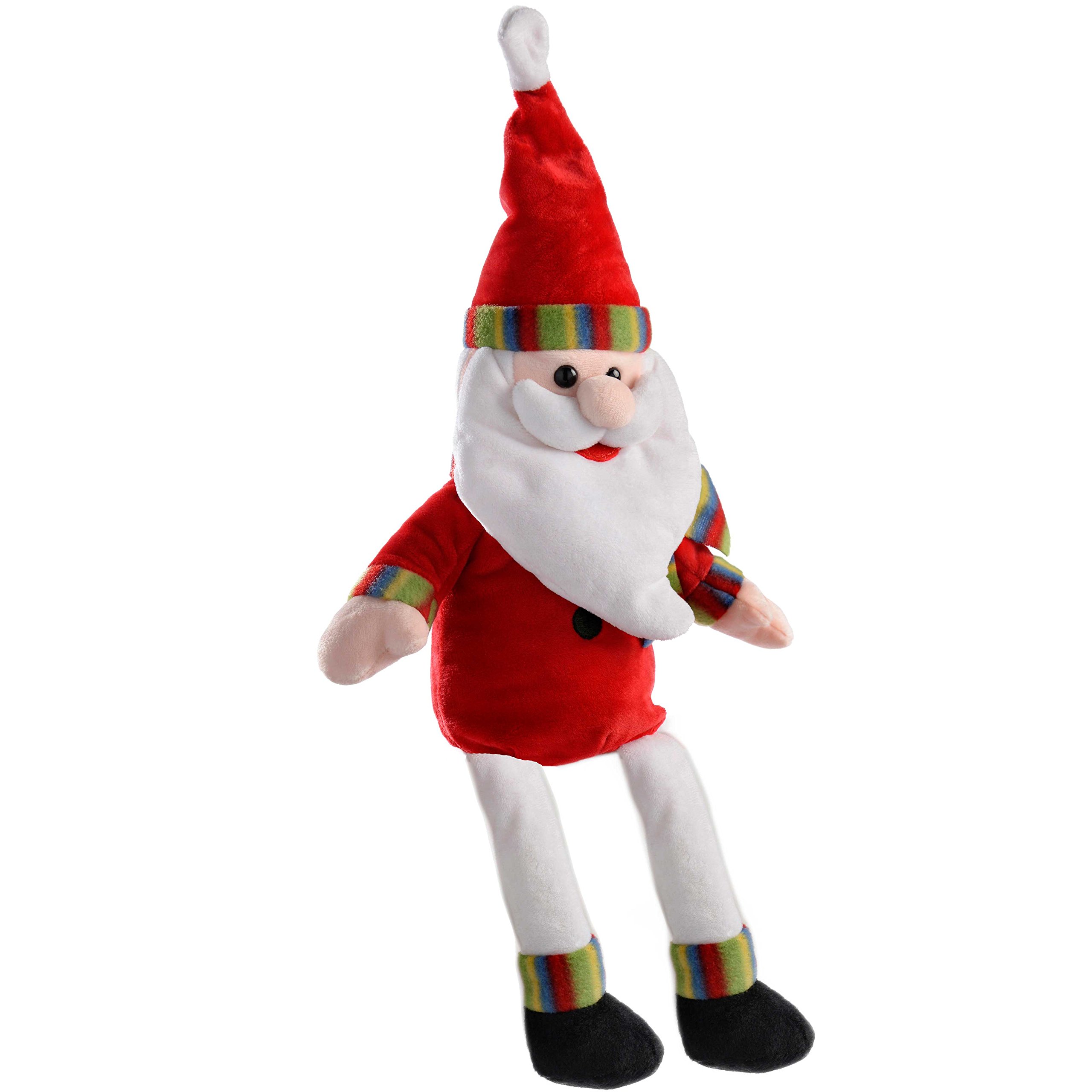 WeRChristmas Musical Waving Santa Christmas Decoration, 24 cm - Multi-Colour