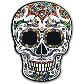 Elektroplate Day of the Dead Red Reflective Car Decal 3.4