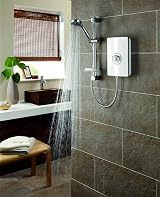 Triton Collection 2 Electric Shower 9.5kW White Gloss Aspirante I with Hose view 5