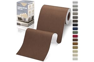 OAZ Canvas Repair Tape Self Adhesive, Dark Brown Fabric Patches for Furniture, 4x79 Inch Waterproof Canvas Repair Patch for Boat Covers, Sofas, Chairs, Tote Bags, Couches, Tents, Sun Shades